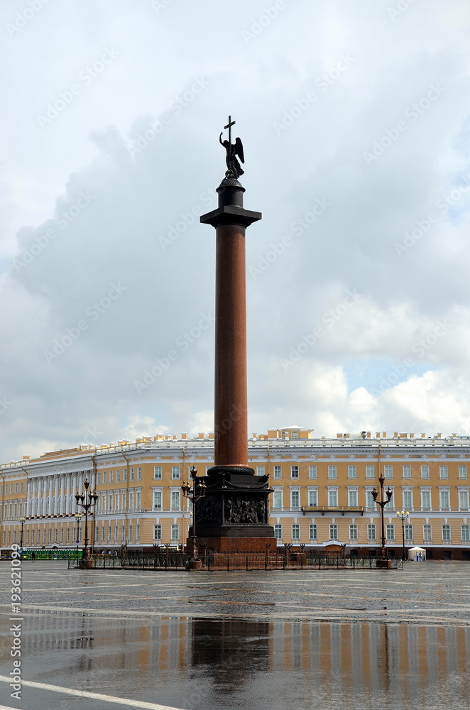 Palace Square after the rain, St. Petersburg, Russia
