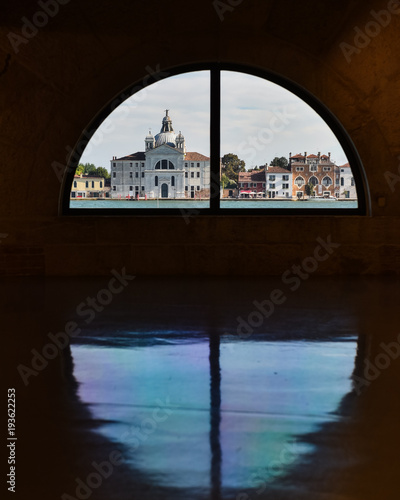 View of Venice Through a Window 