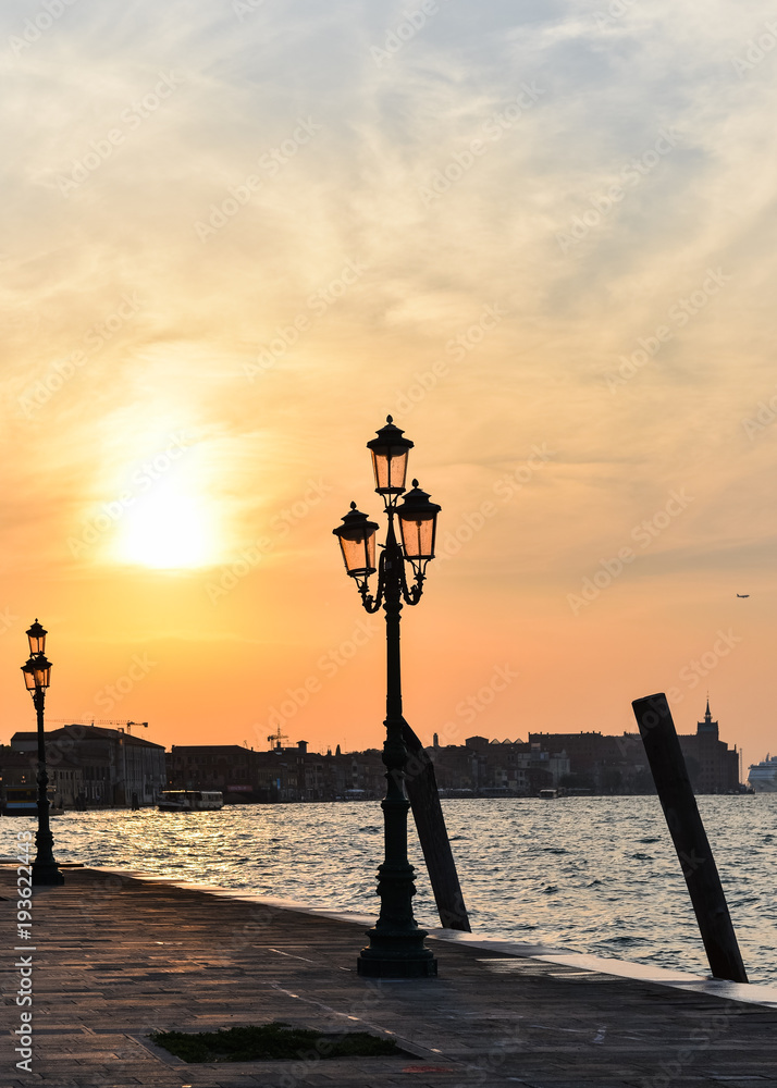 Sunset in Venice, Italy 