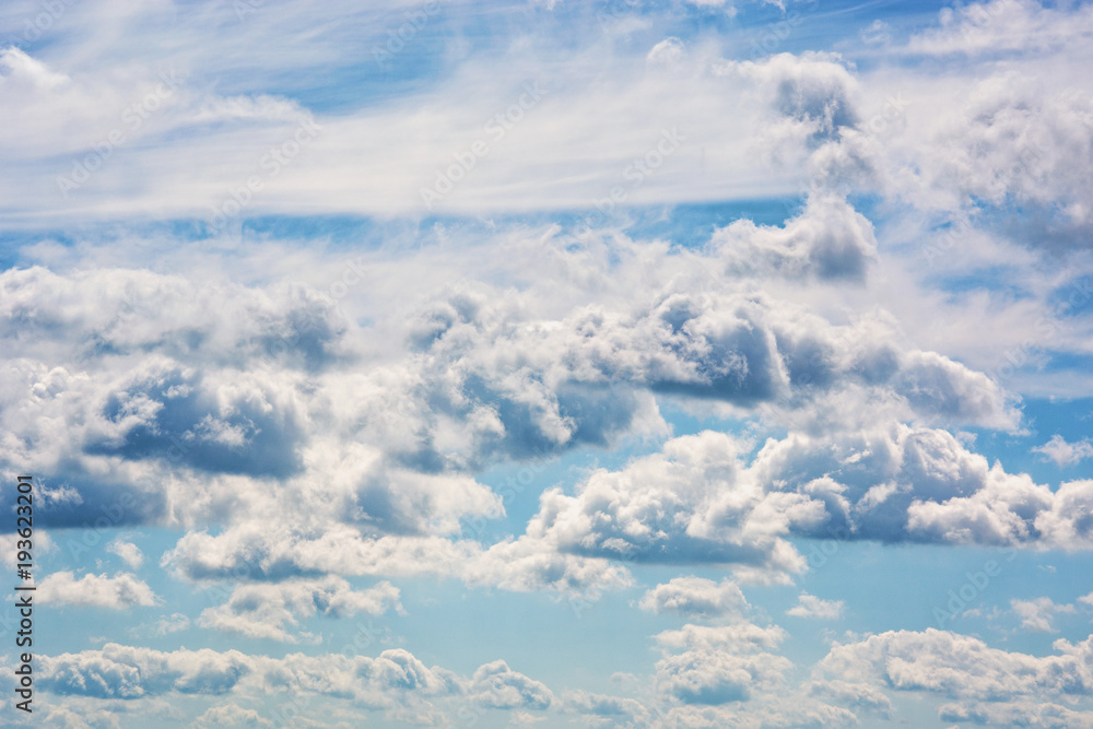 Beautiful blue sky with white clouds Beautiful blue sky with white clouds