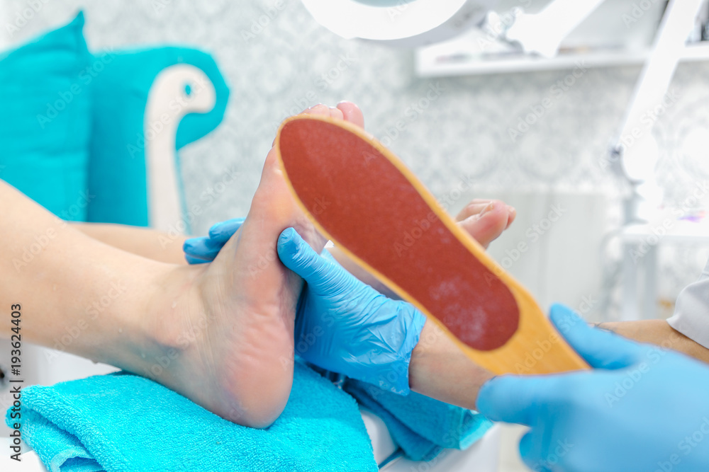 Fototapeta premium Pedicure master during work.