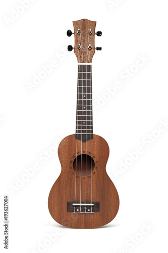 The brown ukulele guitar