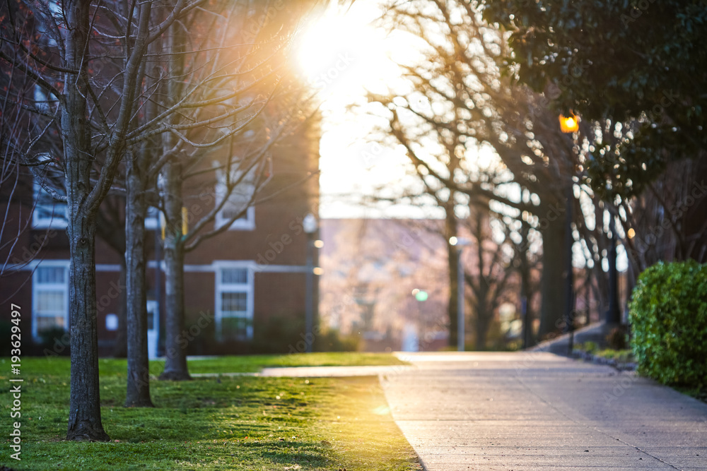Fototapeta premium Sunset Building
