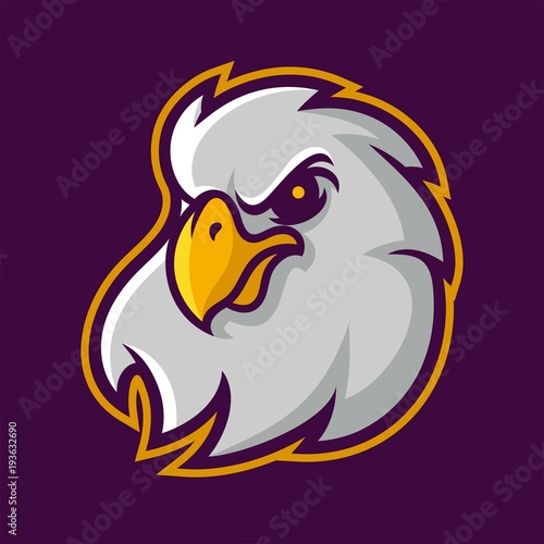 eagle mascot logo for sport team