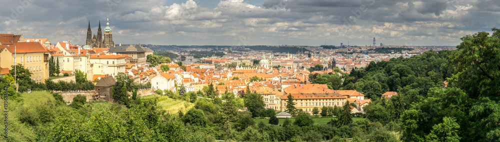 Panoramic of Prague from Strahov Monastery