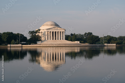 Jefferson Monument and Reflection in the Morning