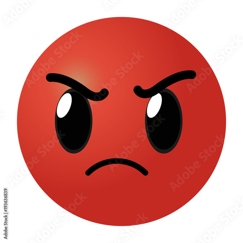 red angry face gesture emoji expression