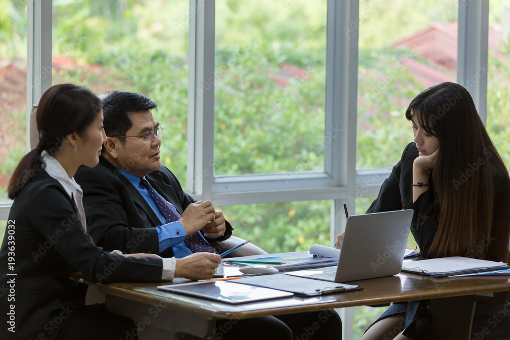 Group of business people are working in office for business success concept of teamwork and unity. Group of business people are working in office for business success concept of teamwork and unity.