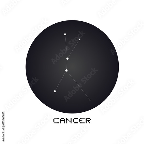 Cancer constellation symbol