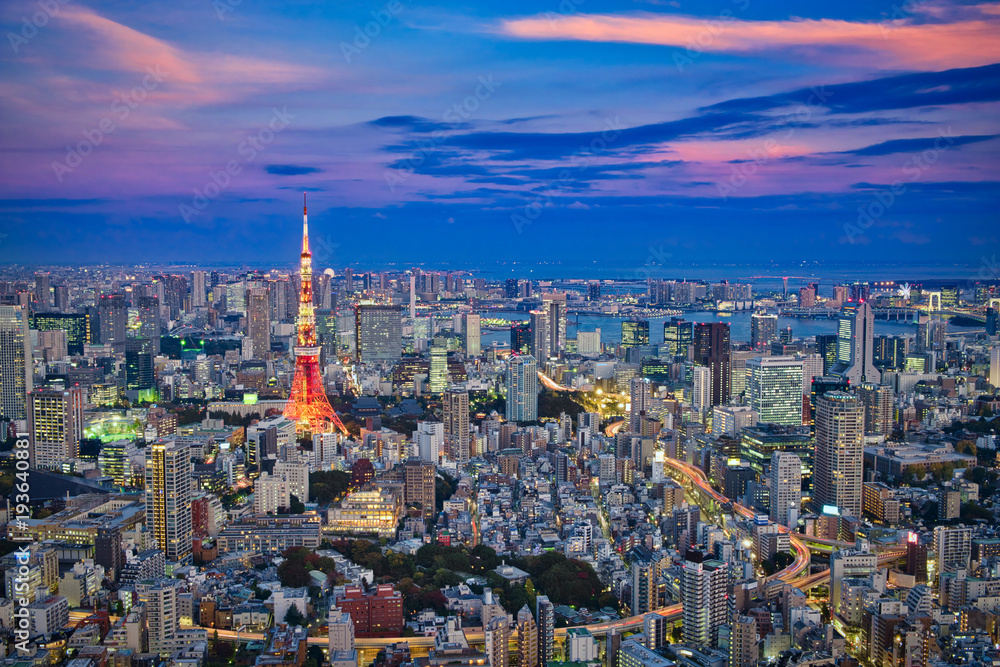 Fototapeta premium Tokyo View & Sunset