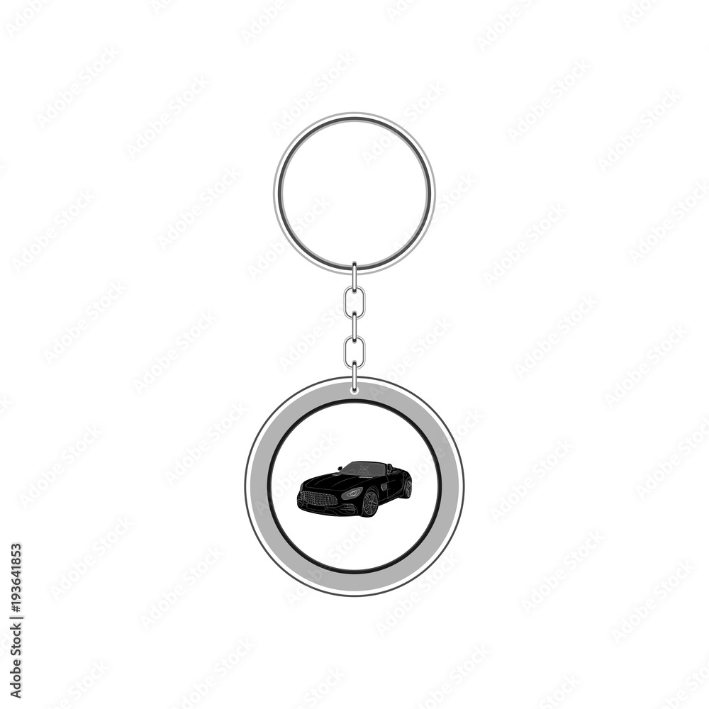 Key chain for car. Vector Illustration Key chain for car. Vector Illustration