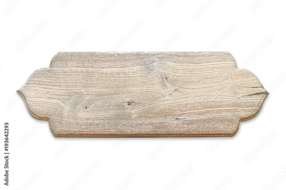 Fototapeta premium old plank wood isolated on white background