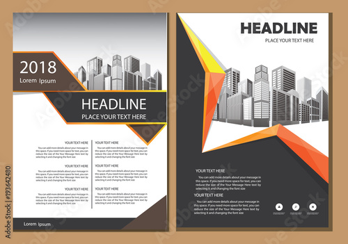 design cover poster a4 catalog book brochure flyer layout annual report business template 