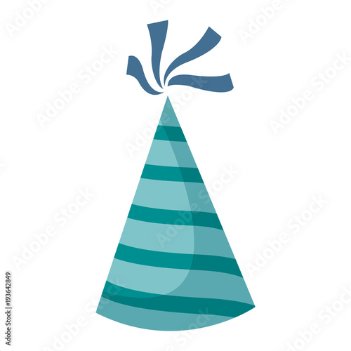 Birthday hat isolated vector illustration graphic design