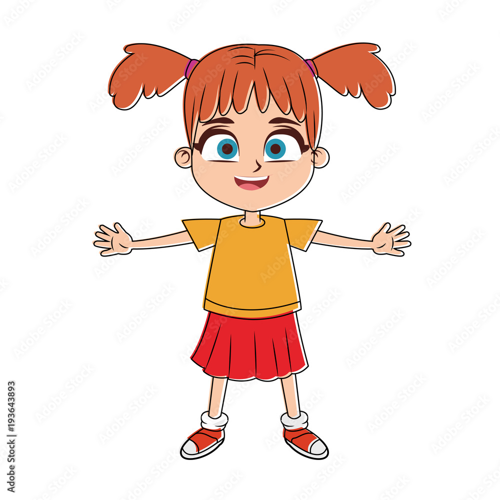 Beautiful girl cartoon vector illustration graphic design Beautiful girl cartoon vector illustration graphic design