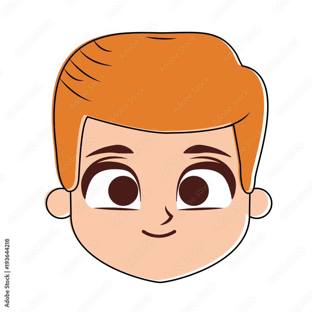 Cute boy face cartoon vector illustration graphic design Cute boy face cartoon vector illustration graphic design
