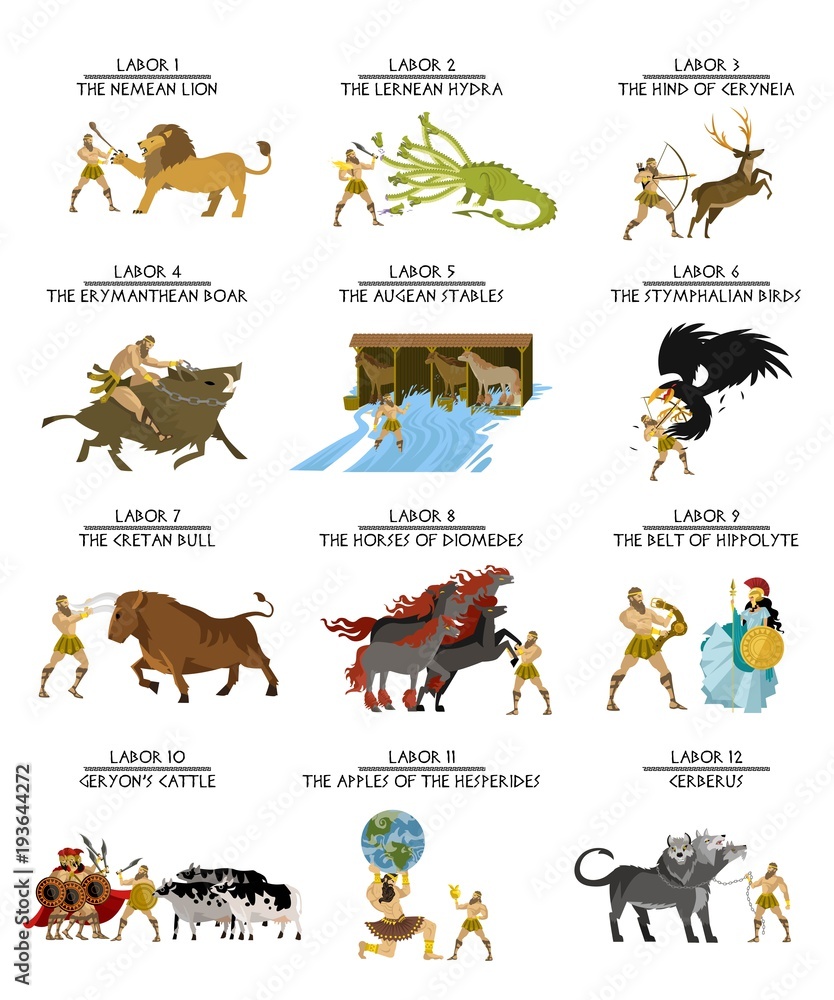 Hercules Heracles Mythology Twelve Labors Stock Adobe Stock hercules-heracles-mythology-twelve-labors-stock-adobe-stock