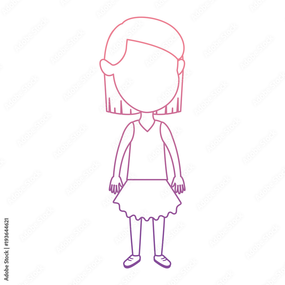 cute and little girl vector illustration design cute and little girl vector illustration design