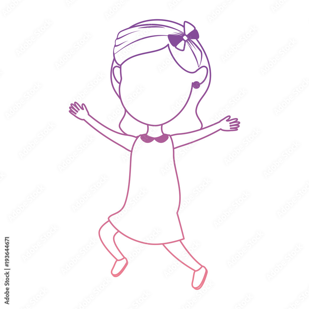 cute and little girl celebrating vector illustration design cute and little girl celebrating vector illustration design