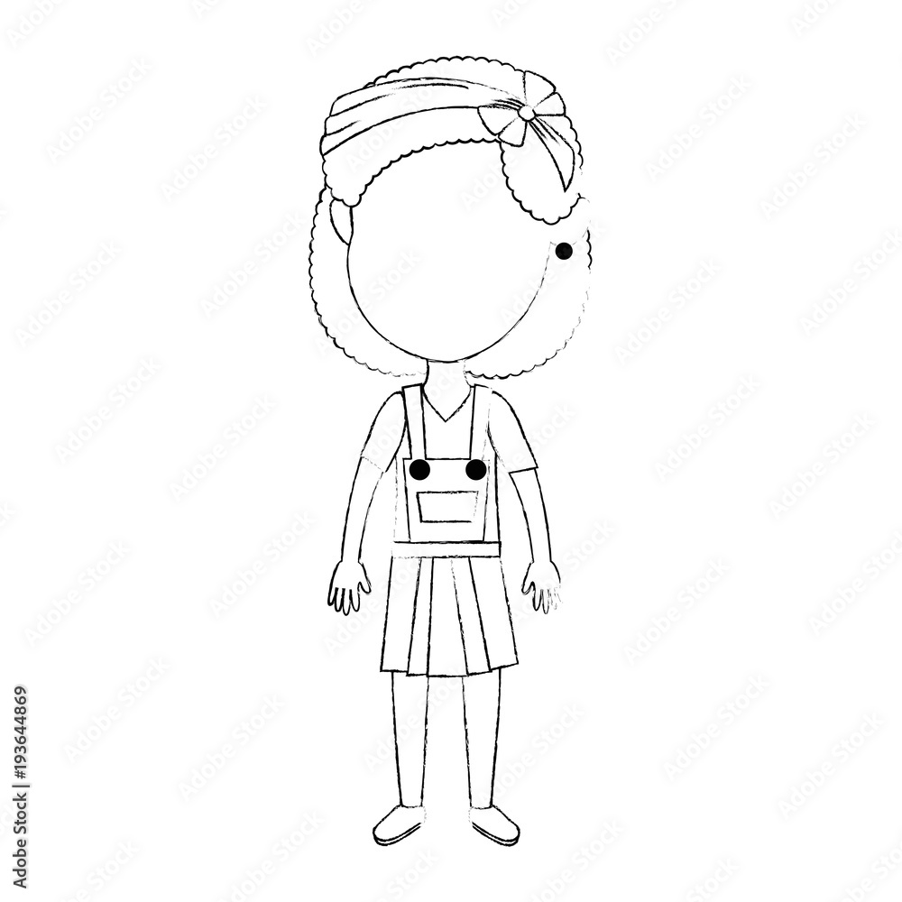 cute and little girl vector illustration design cute and little girl vector illustration design
