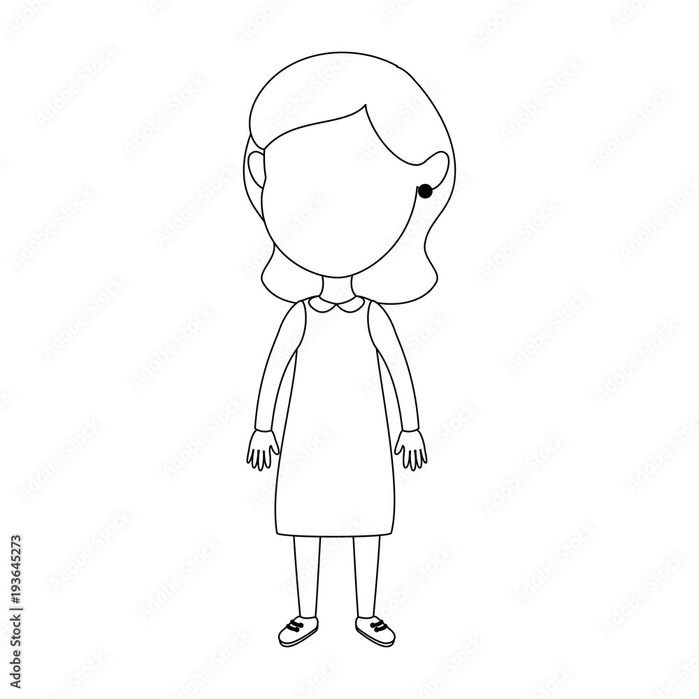 cute and little girl vector illustration design cute and little girl vector illustration design