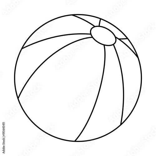 plastic balloon toy icon vector illustration design