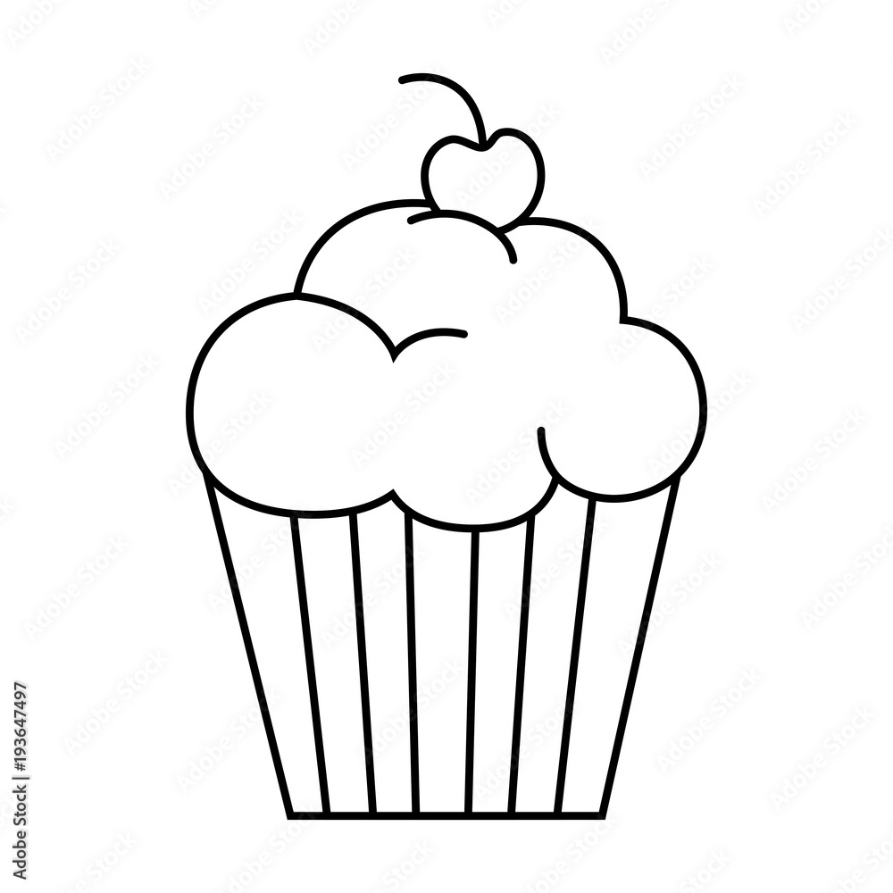 delicious and sweet cupcake vector illustration design delicious and sweet cupcake vector illustration design