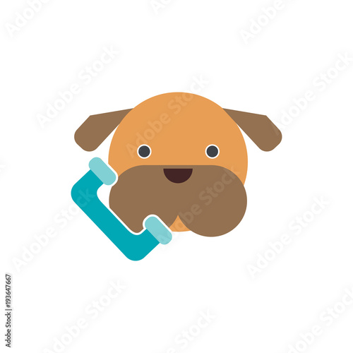 Call Dog Logo Icon Design