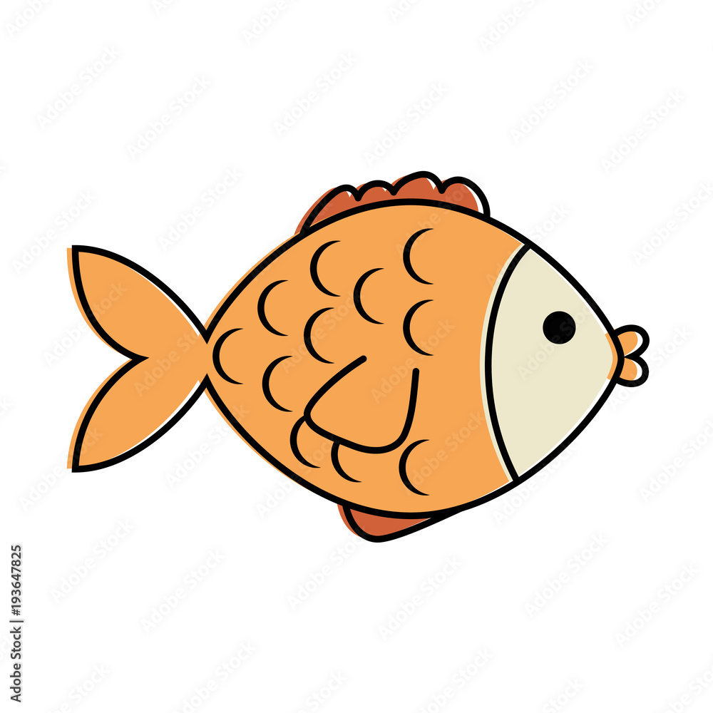 cute fish pet character vector illustration design Stock Vector | Adobe  Stock
