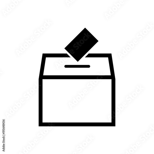 Ballot box vector icon