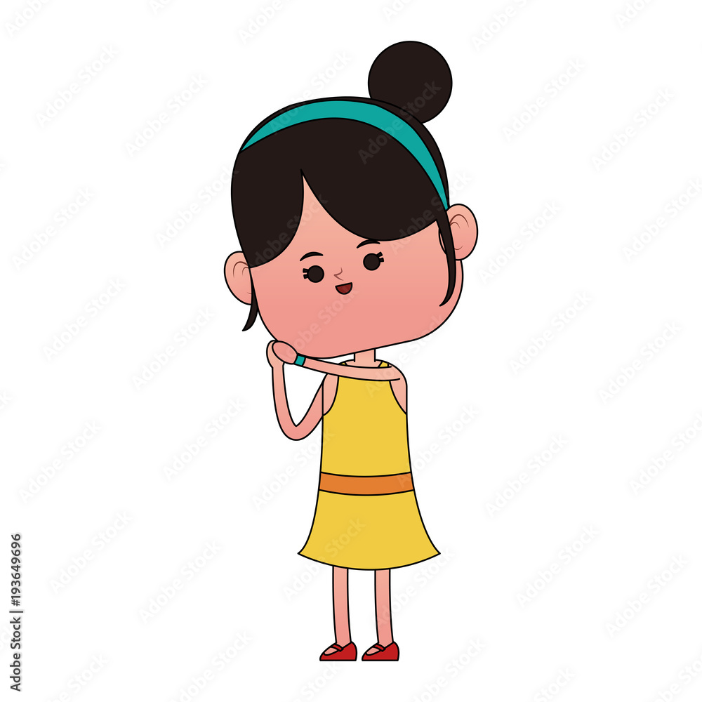 Beautiful girl cartoon vector illustration graphic design Beautiful girl cartoon vector illustration graphic design