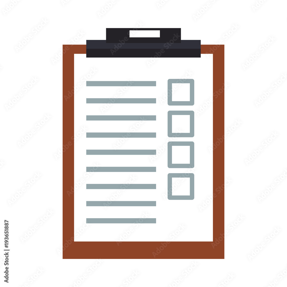 Checklist document board vector illustration graphic design Checklist document board vector illustration graphic design