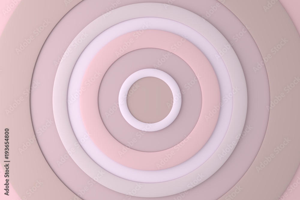 Abstract background of circle. 3D rendering.