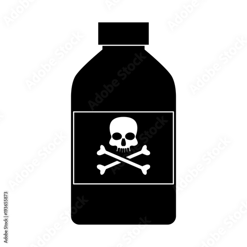 Poison bottle isolated icon vector illustration graphic design