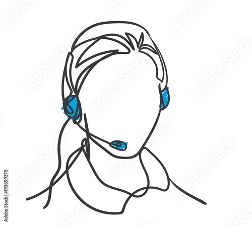 Headset Scribble