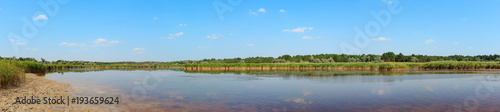 Summer iodine lake with a therapeutic effect thanks to the high content of iodine, Ukraine