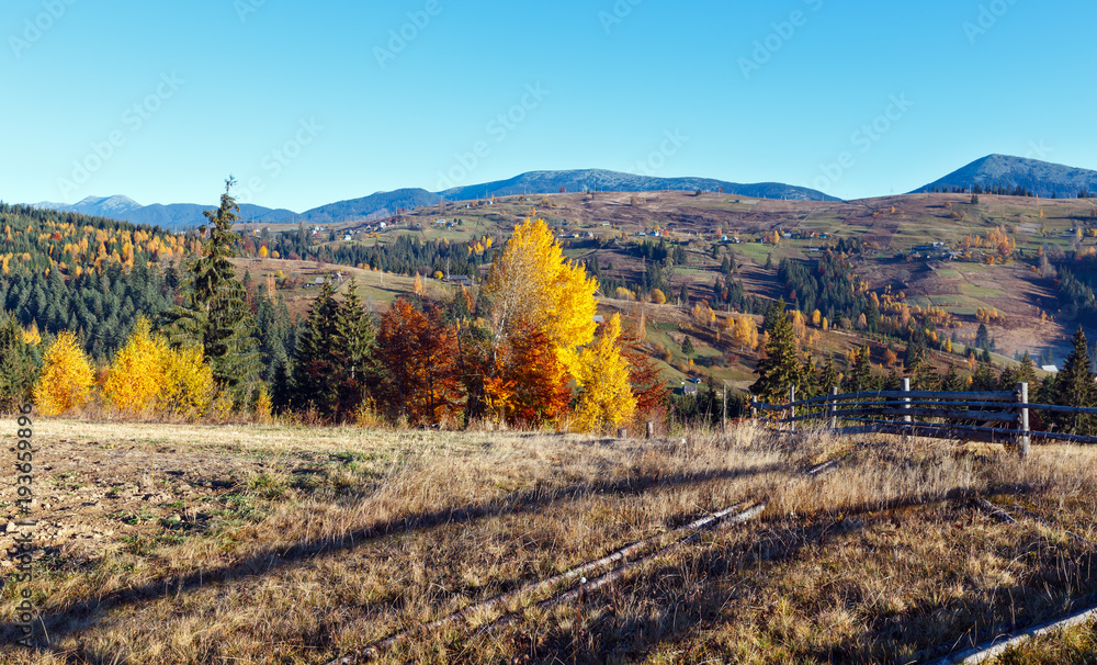 Autumn Carpathian village, Ukraine. Autumn Carpathian village, Ukraine.