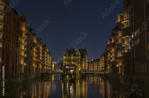 Night Lights in Hamburg Speicherstadt