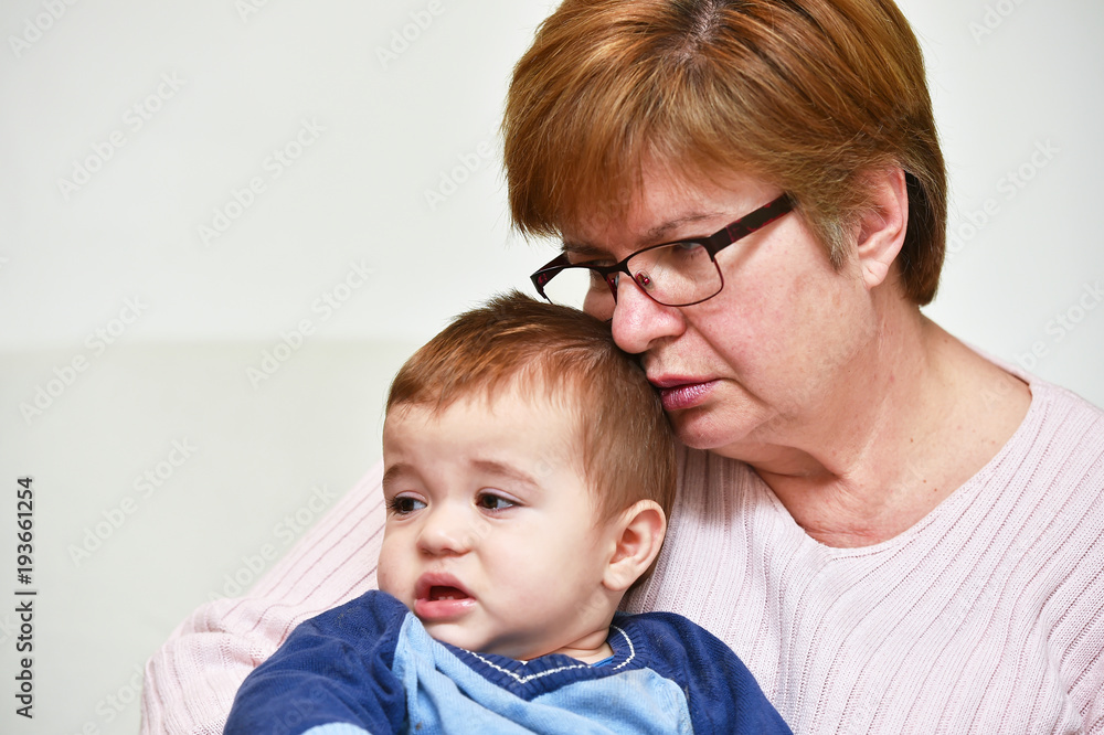 Grandmother with grandson