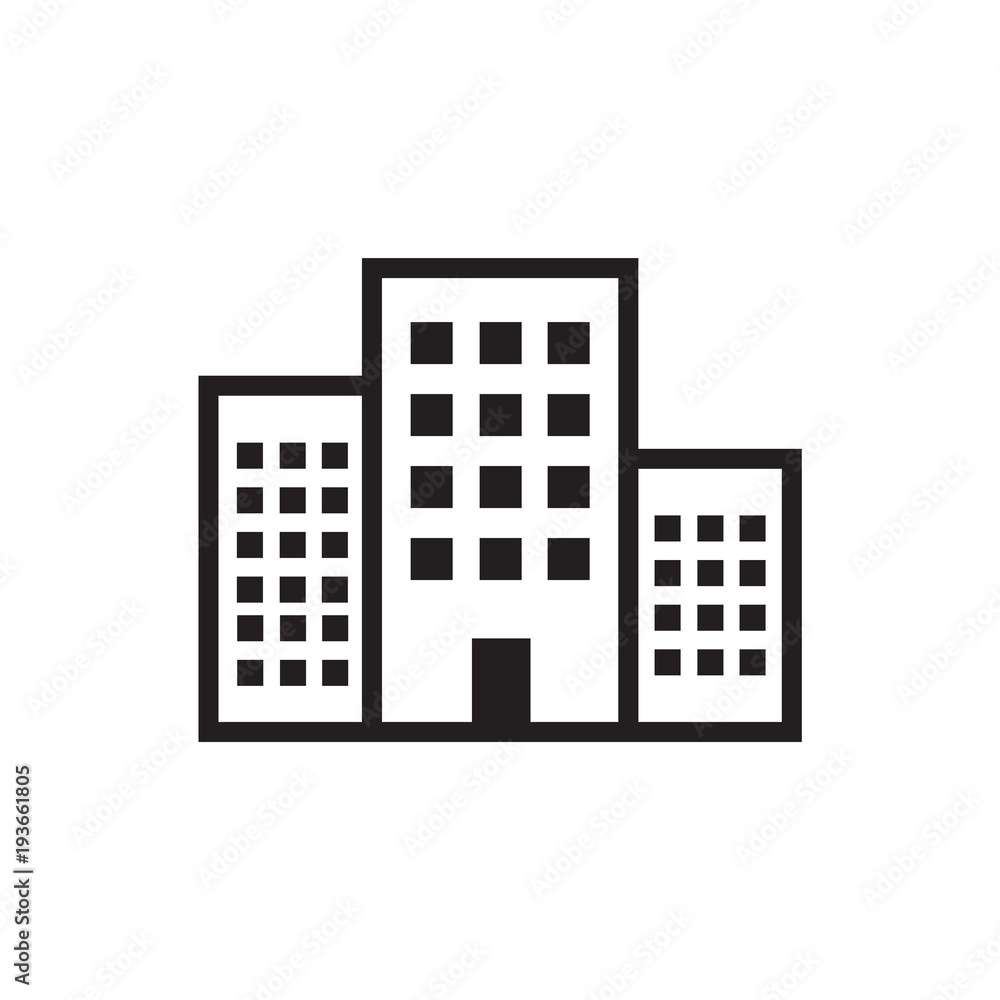 Apartment vector icon, house symbol. Modern, simple flat isolated illustration for web site or mobile app