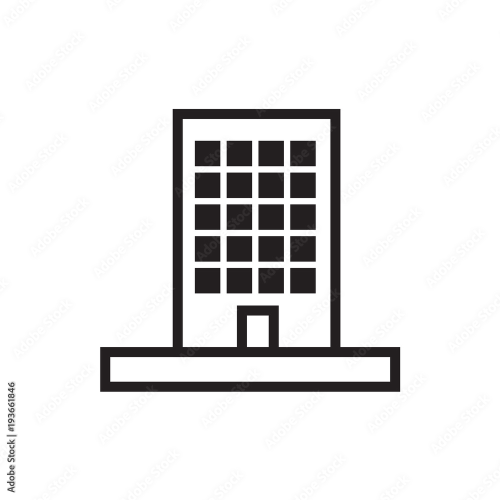 Apartment vector icon, house symbol. Modern, simple flat isolated illustration for web site or mobile app Apartment vector icon, house symbol. Modern, simple flat isolated illustration for web site or mobile app