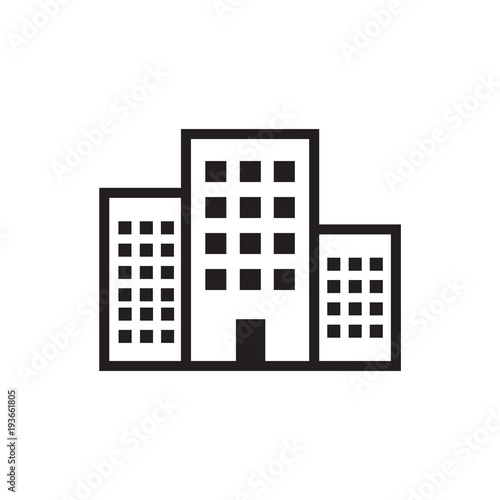 Apartment vector icon, house symbol. Modern, simple flat isolated illustration for web site or mobile app