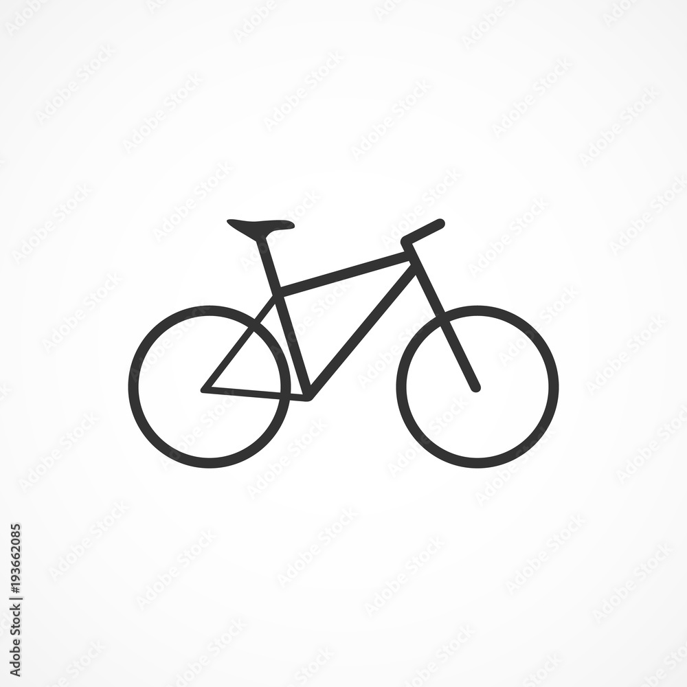 Vector image of bike icon.