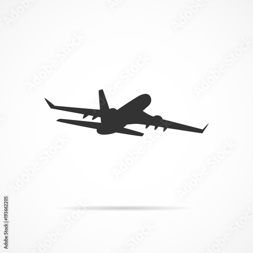 Vector image of the plane icon.
