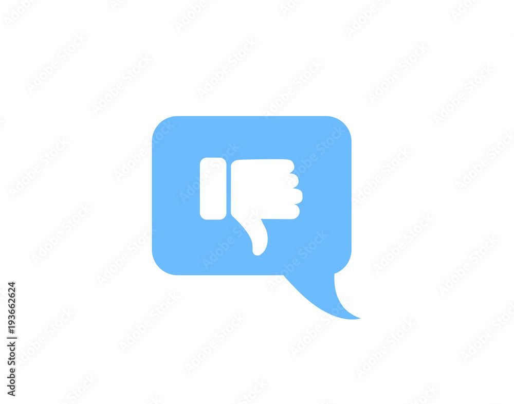 Feedback icon, chat icon, good or bad icon