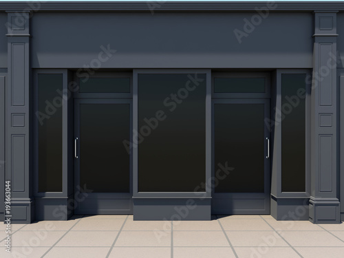 Classic shopfront in the sun - classic store front