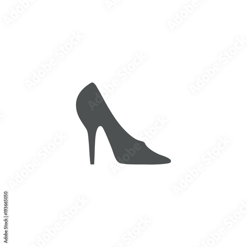 high-heeled shoes icon. sign design