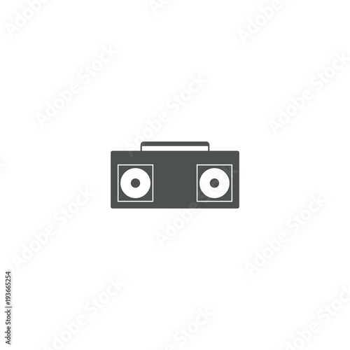 tape recorder icon. sign design