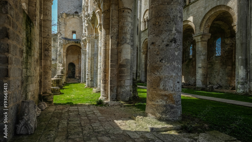 Monastery Abbaye de Jumièges / Jumièges Abbey in Normandy, France