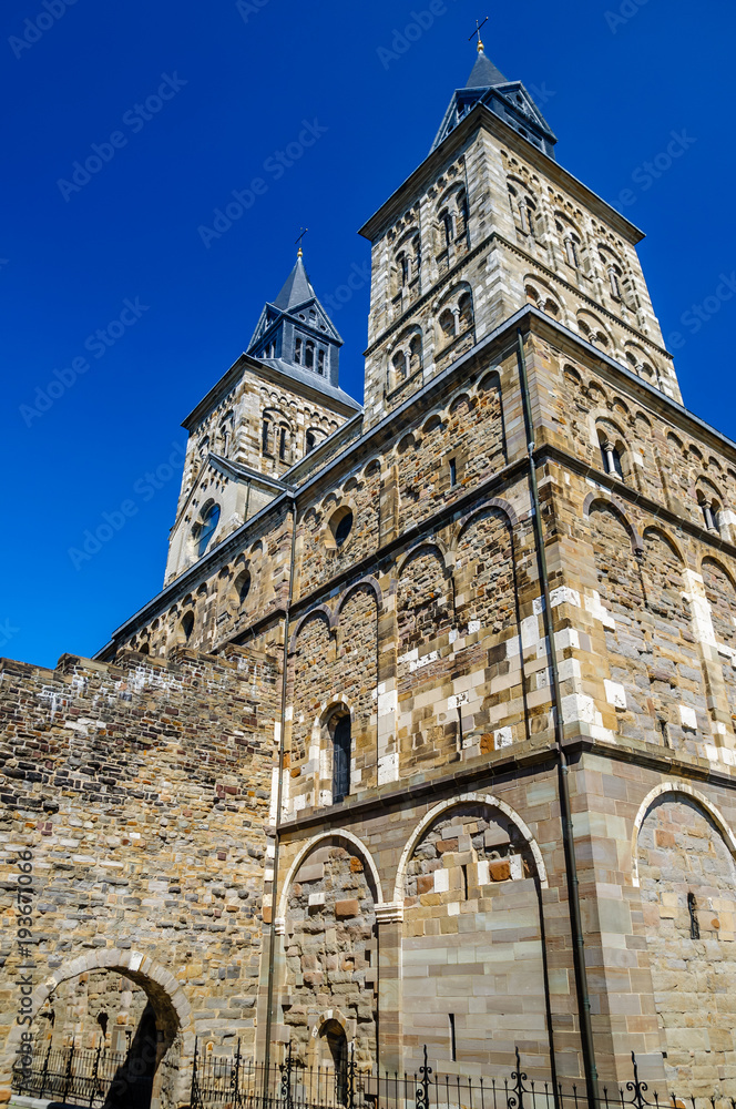 View on the Saint Servatius Basilica of Masstricht View on the Saint Servatius Basilica of Masstricht